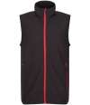 RG453 TRF695 Regatta Navigate Fleece Bodywarmer Black / Classic Red colour image